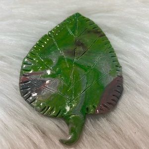 Green, White, Light Purple, & White Oddity One of Kind Handmade Brooch Pendant